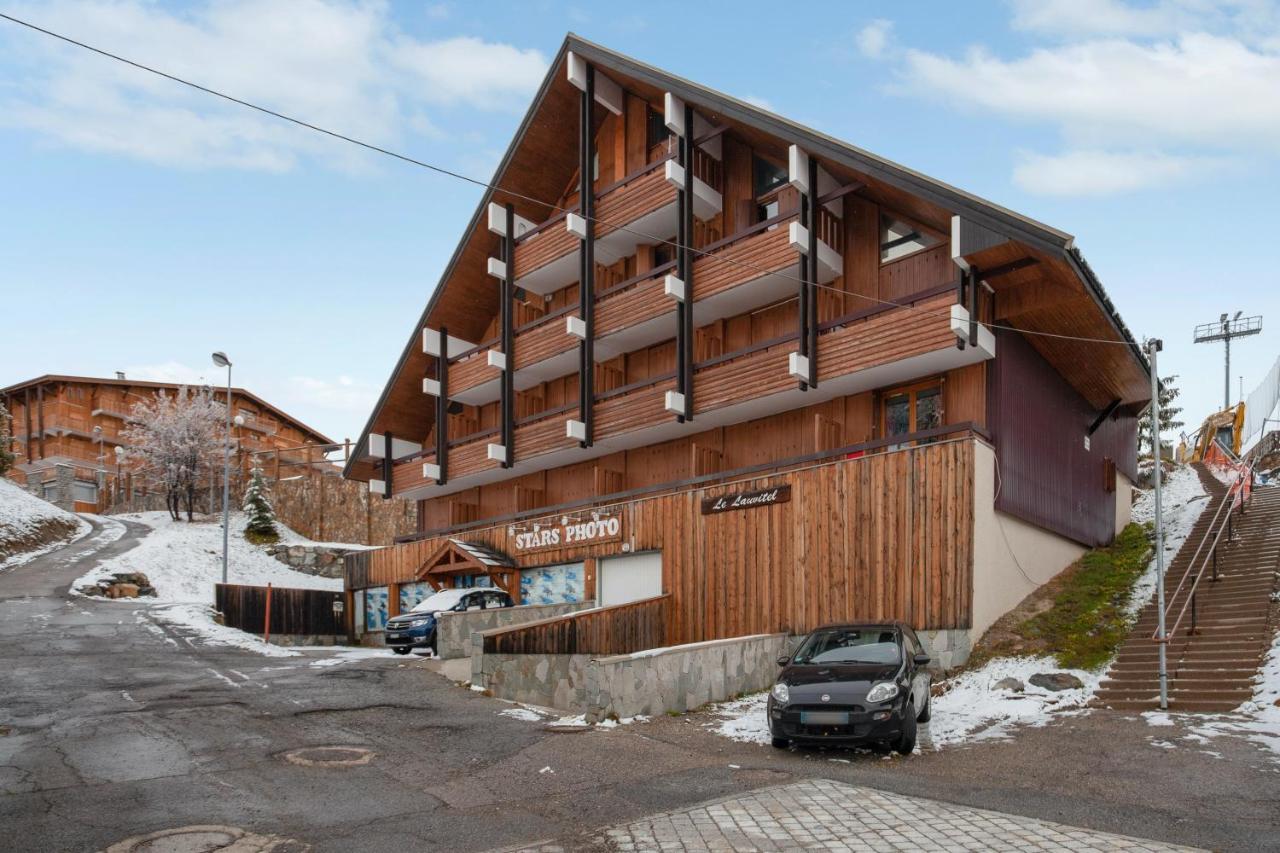 Appartement Spacieux L'Alpe D'Huez, Balcon Exterior foto